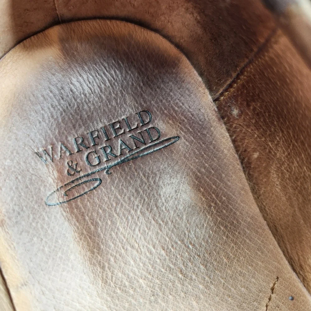 Warfield & Grand Loafer Mens‎ 10 Jackson Black Leather Slip On Shoes 90903